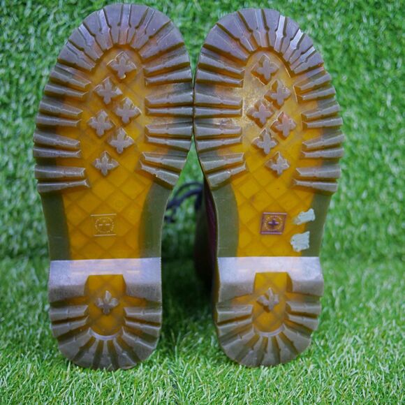 Dr. Martens Luana Combat Boots - Cherry Red Leather - Women's Size 7 - Picture 2 of 7